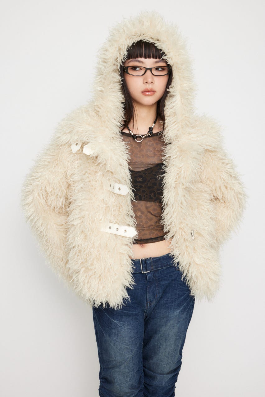 ジャケット・アウター LAGUA GEM FAUX FUR DOCKING JACKET LAGUA GEM FAUX FUR DOCKING JACKET