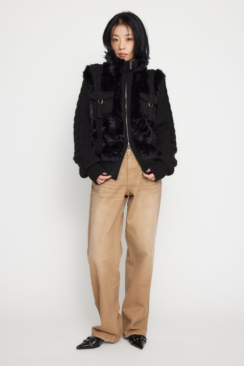 LAGUA GEM knit docking ブルゾン LAGUA GEM | KNIT DOCKING ブルゾン (ブルゾン ) |SHEL'TTER