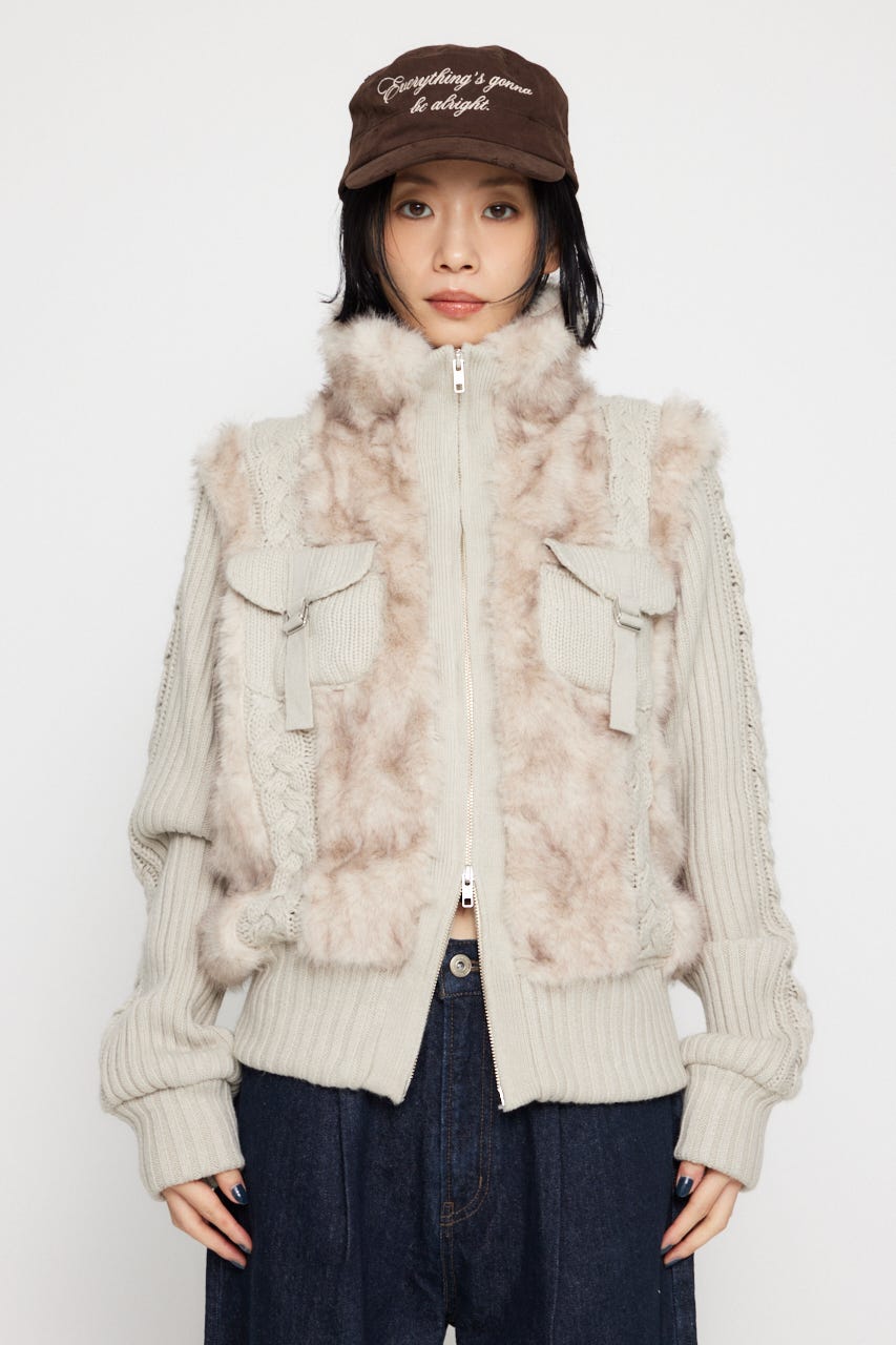 LAGUAGEM アウター LAGUA GEM | FAUX ファーコート (コート ) |SHEL'TTER WEBSTORE