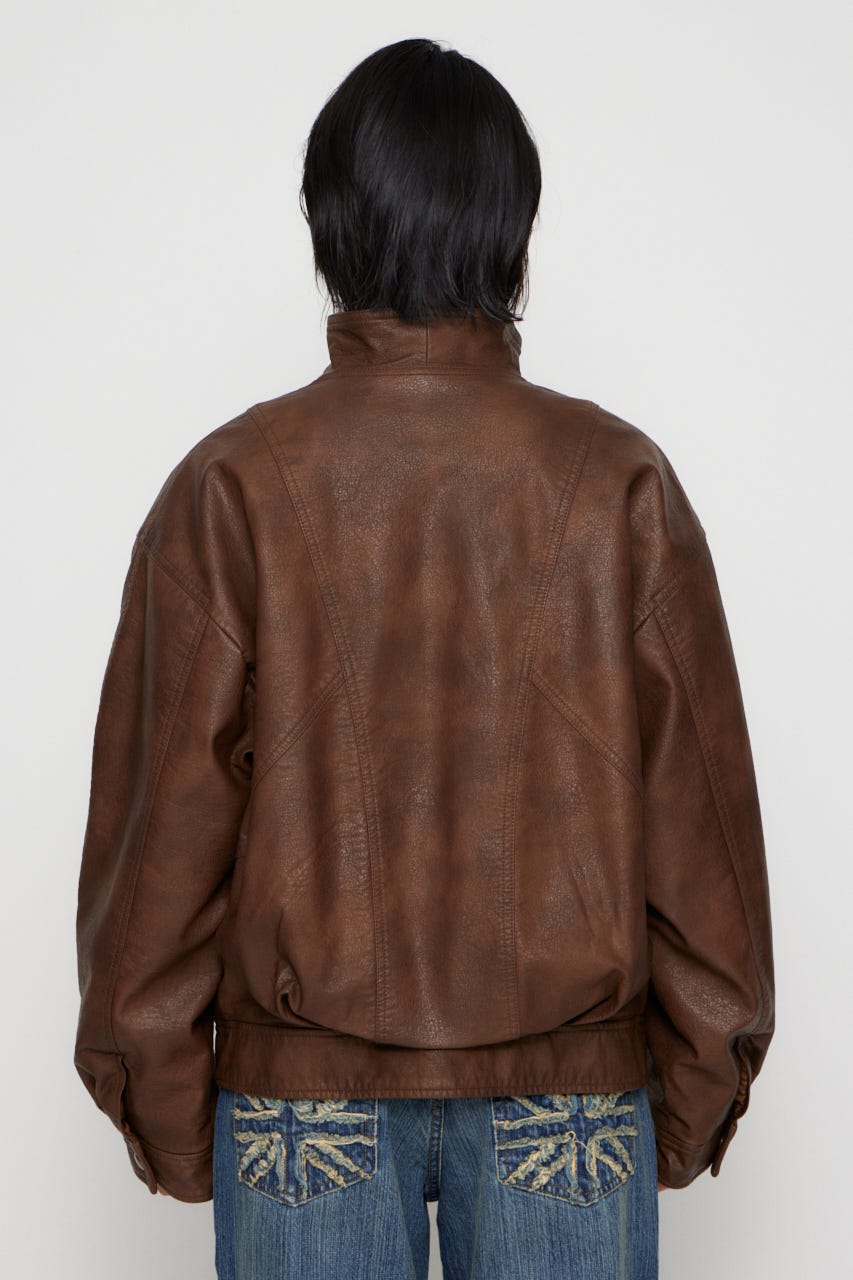 LAGUA GEM CROPPED FAUX LEATHER ブルゾン LAGUA GEM｜CROPPED FAUX LEATHER ブルゾン | Rakuten Fashion