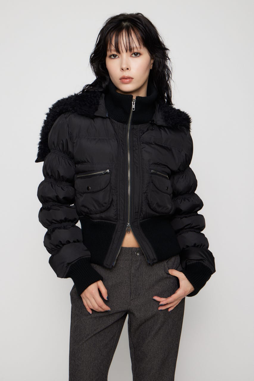 LAGUA GEM | HOODIE ZIP STITCH ブルゾン (コート ) |SHEL'TTER