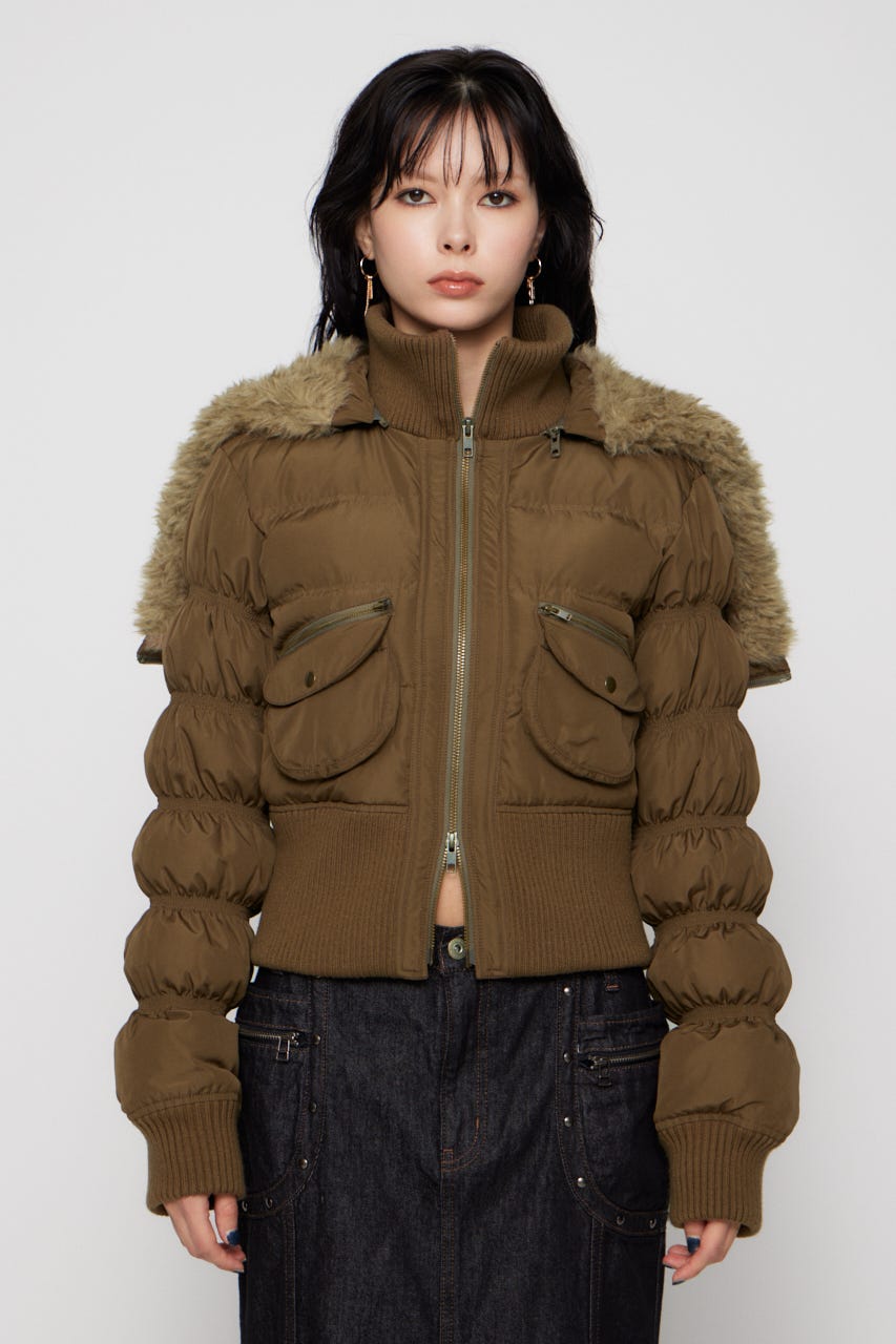 LAGUA GEM | HOODIE ZIP STITCH ブルゾン (コート ) |SHEL'TTER