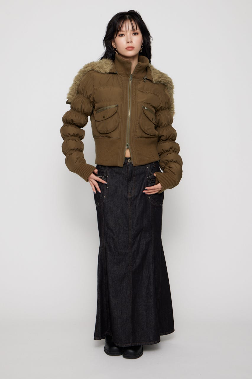 LAGUA GEM | HOODIE ZIP STITCH ブルゾン (コート ) |SHEL'TTER