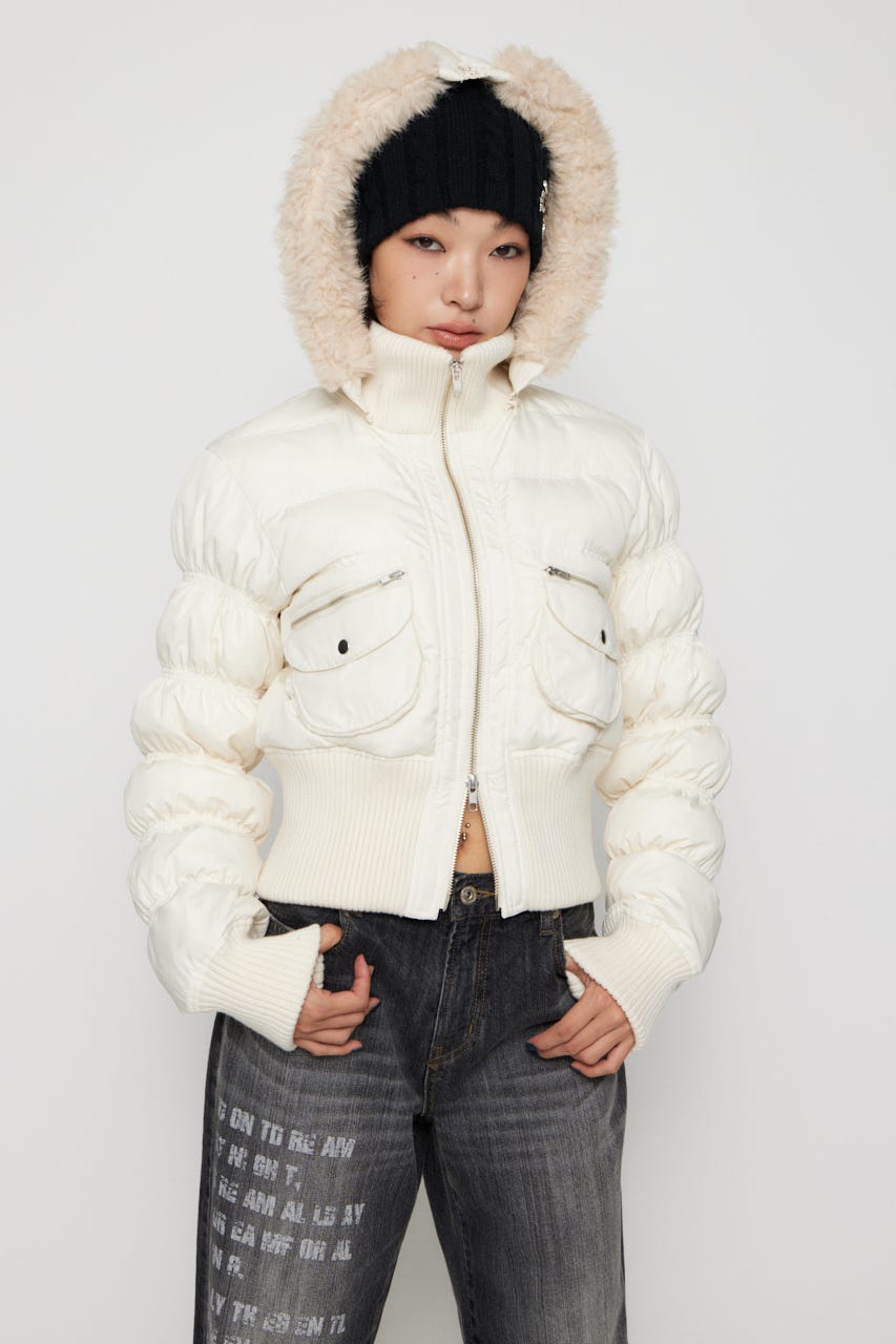 LAGUA GEM | HOODIE ZIP STITCH ブルゾン (コート ) |SHEL'TTER