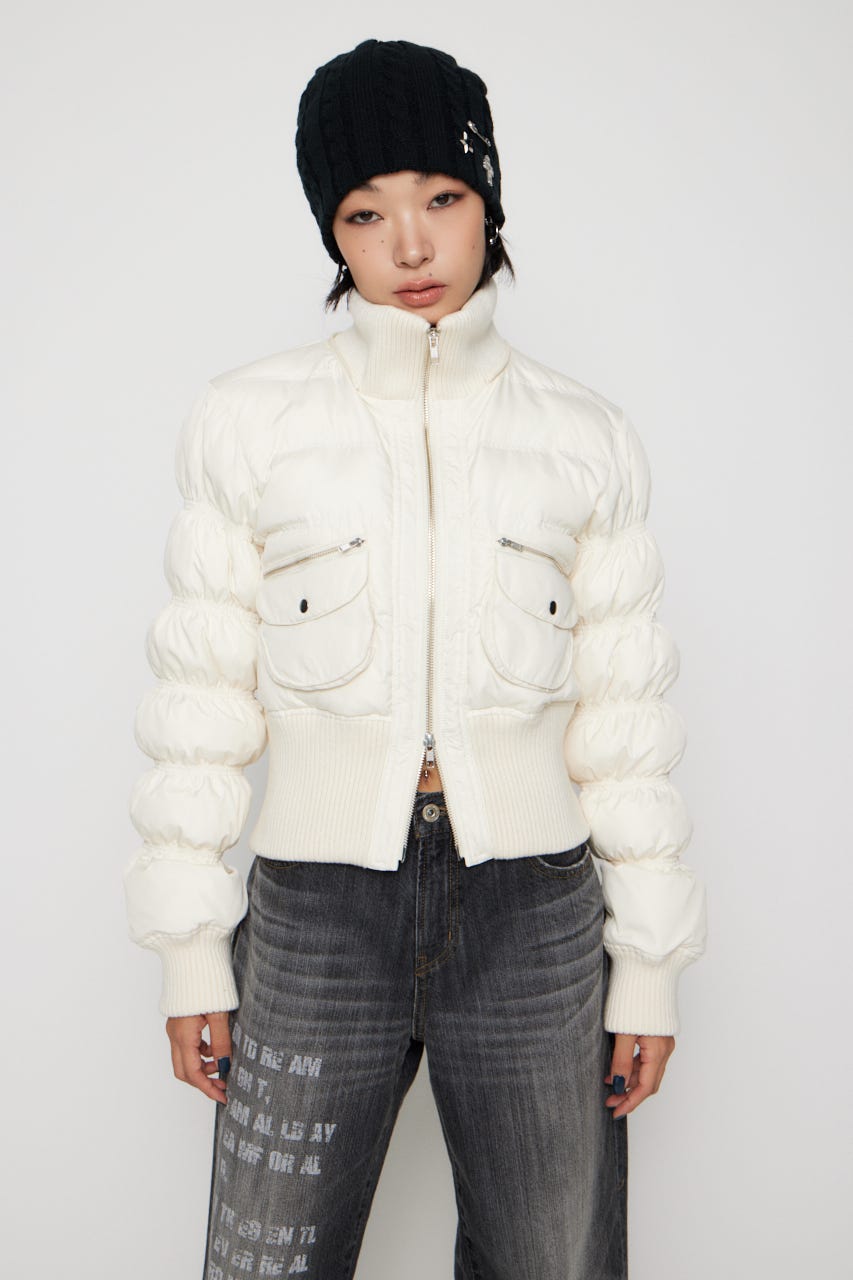 ネット完売) laguagem アウター　ブルゾン LAGUA GEM | HOODIE ZIP STITCH ブルゾン (コート ) |SHEL'TTER