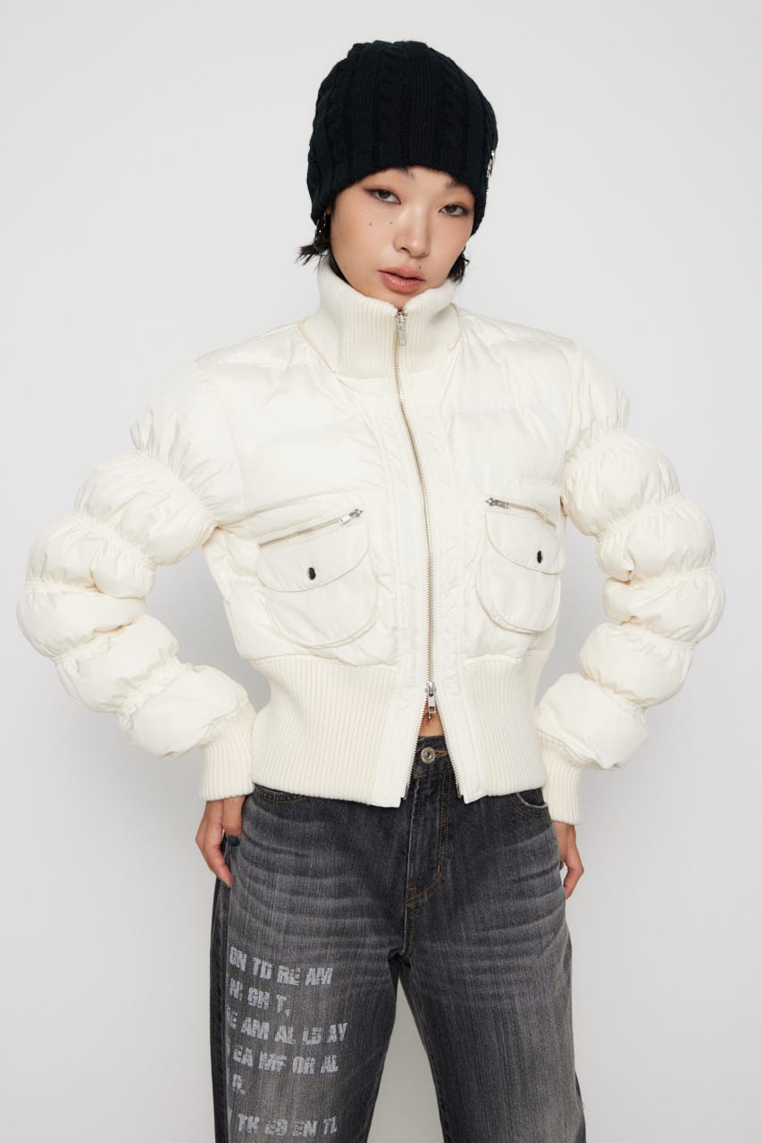 LAGUA GEM | HOODIE ZIP STITCH ブルゾン (コート ) |SHEL'TTER