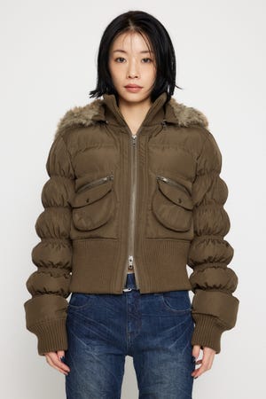 ジャケット・アウター LGB CARDI /STL BLK 2WAY LAGUA GEM | HOODIE ZIP STITCHI ブルゾン (コート ) |SHEL'TTER
