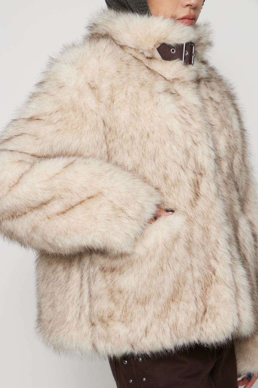 LAGUA GEMファーコート LAGUA GEM | POCKET POINT FAUX FUR コート (コート ) |SHEL