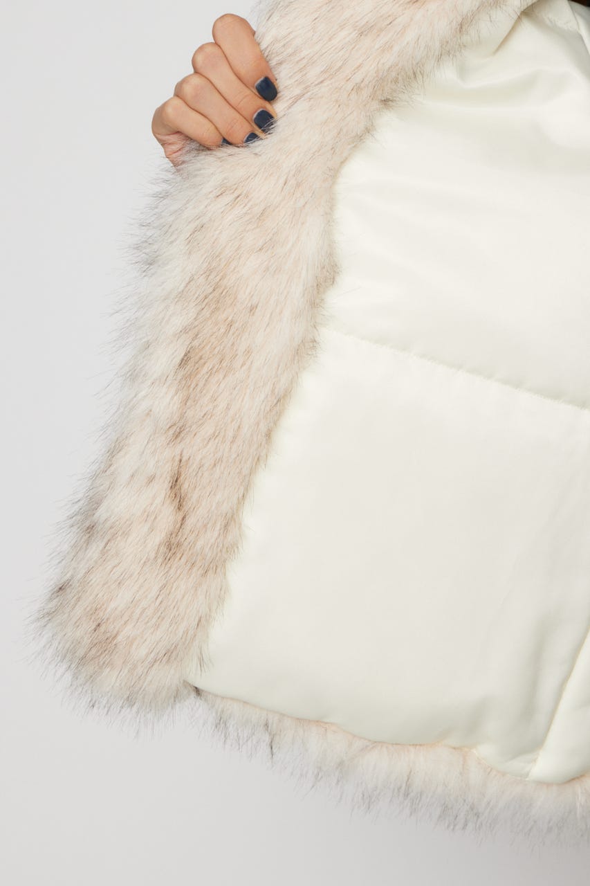 LAGUA GEM | POCKET POINT FAUX FUR コート (コート ) |SHEL