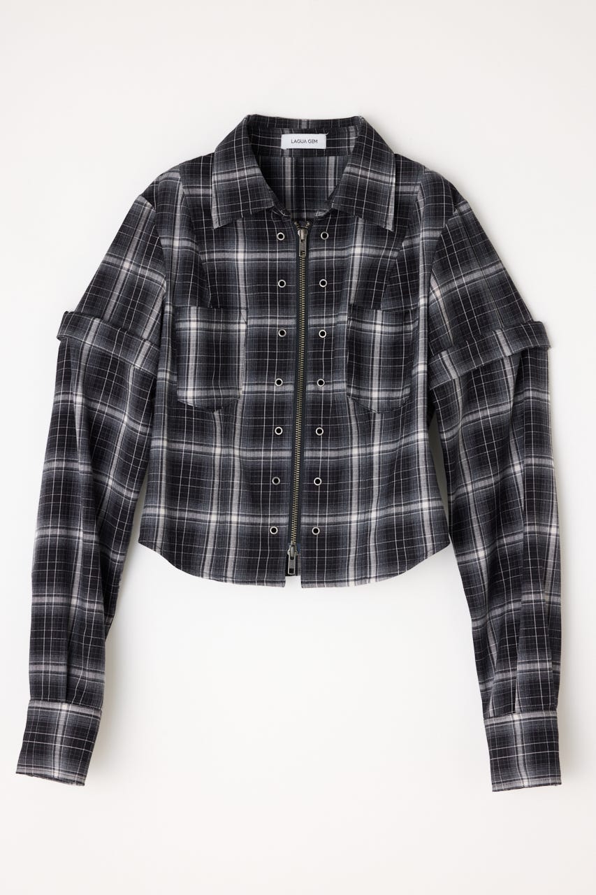 LAGUA GEM | 2WAY COMPACT CHECK シャツ (シャツ・ブラウス