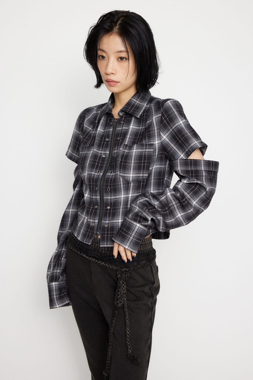 LAGUA GEM | 2WAY COMPACT CHECK シャツ (シャツ・ブラウス