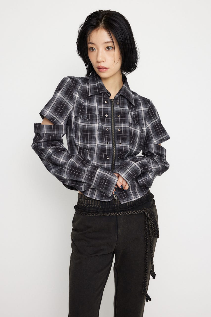 LAGUA GEM | 2WAY COMPACT CHECK シャツ (シャツ・ブラウス