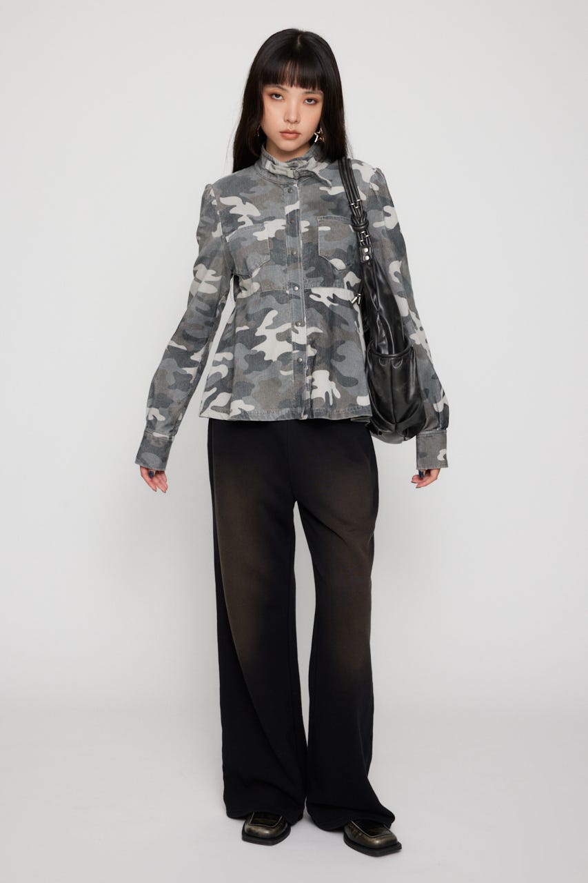 LAGUA GEM | PEPLUM CAMO トップス (シャツ・ブラウス ) |SHEL