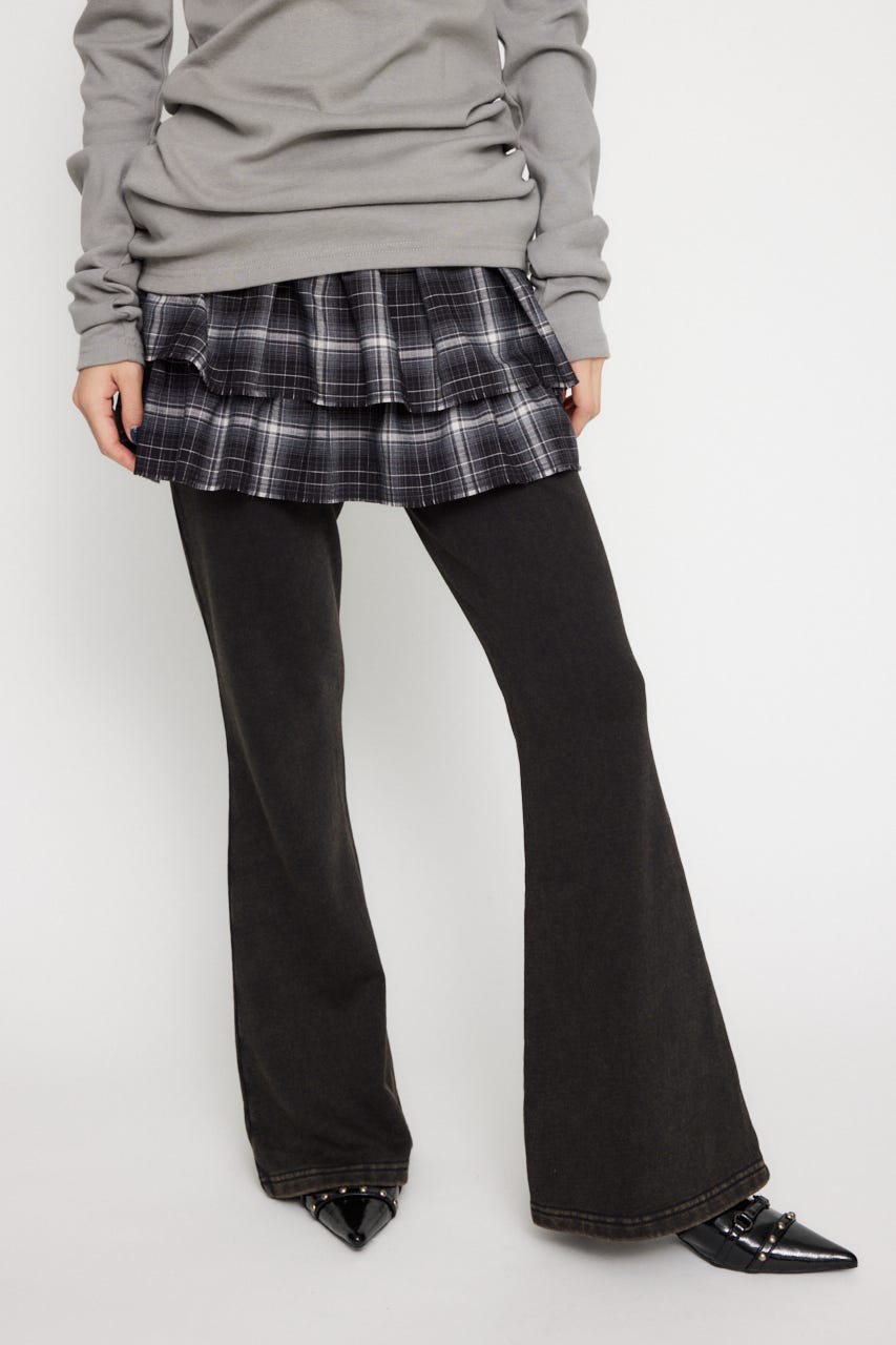 LAGUA GEM ミニスカート LAGUA GEM | CHECK FRILL スカート (スカート(ミニ) ) |SHEL