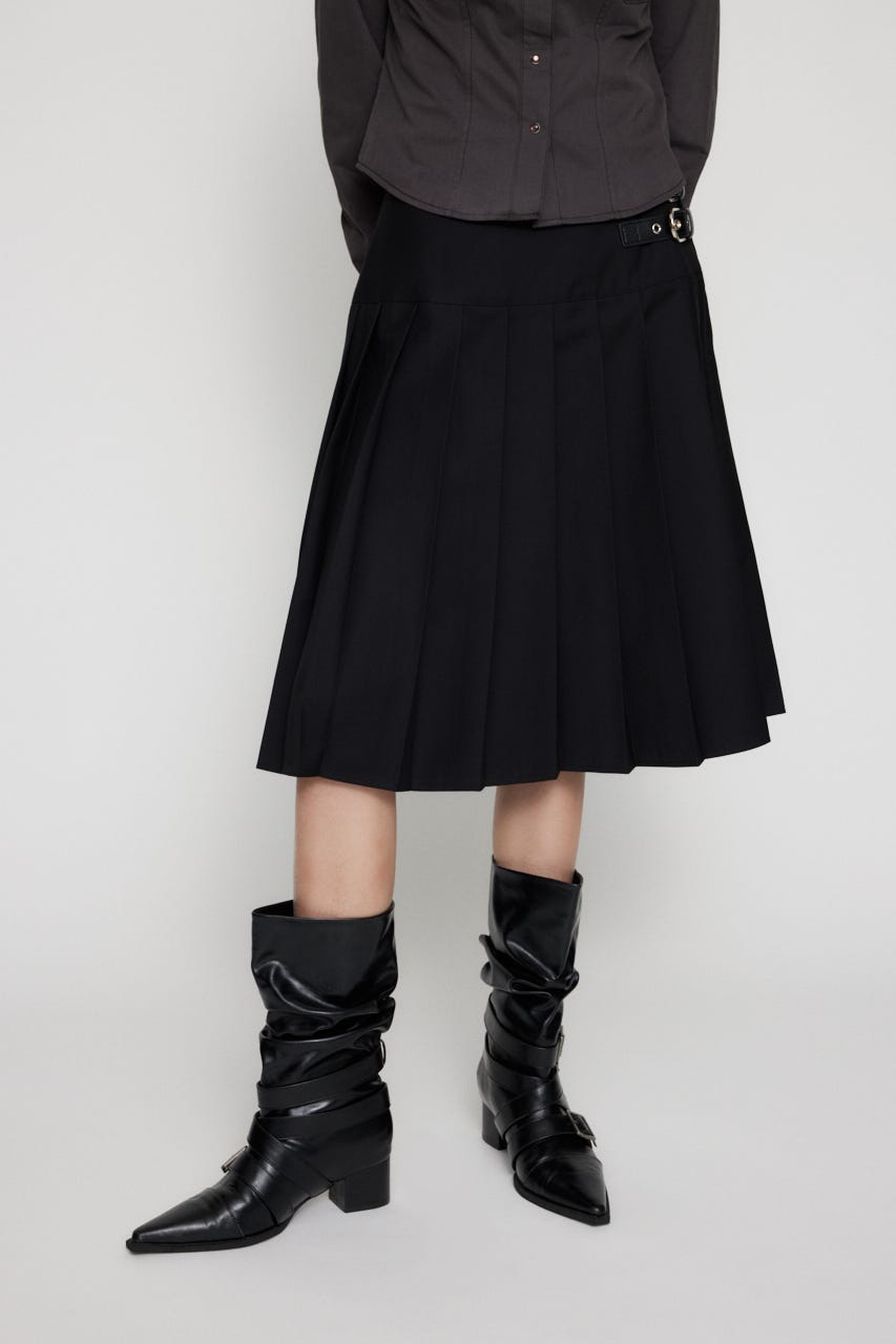 LAGUA GEM | PLEATS MIDI スカート (スカート(ミディアム