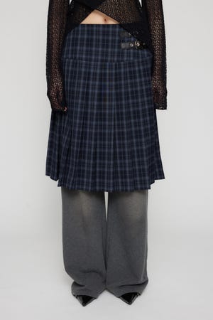 PLEATS MIDI スカート