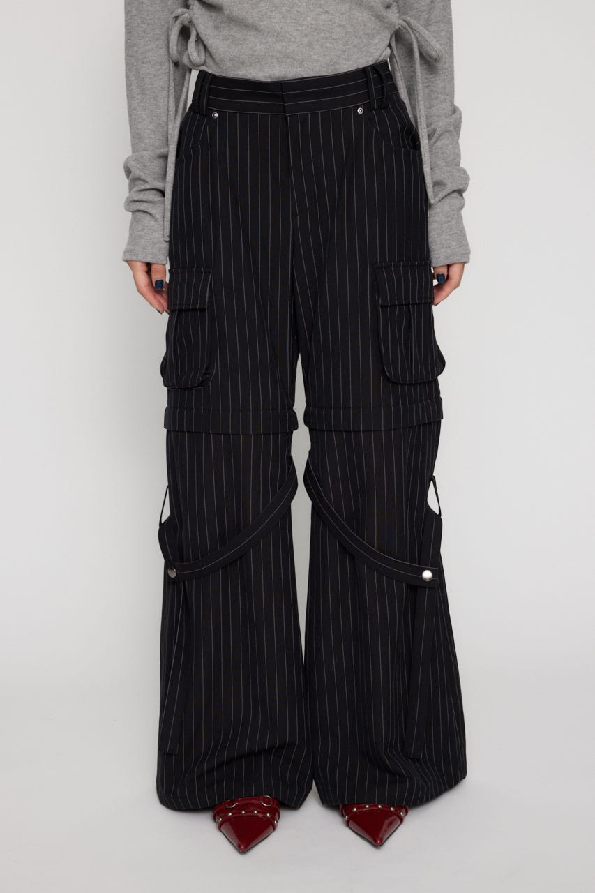 LAGUA GEM | STRIPE CARGO スラックス (パンツ ) |SHEL'TTER