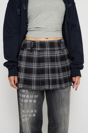 CHECK PLEATS 2PIECE スカート