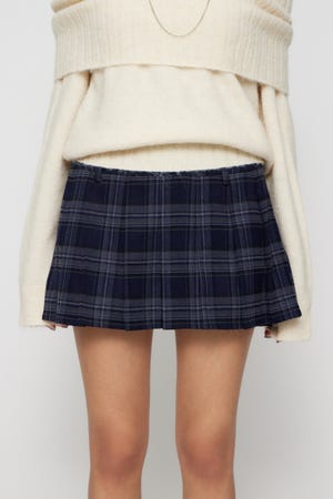 CHECK PLEATS 2PIECE スカート