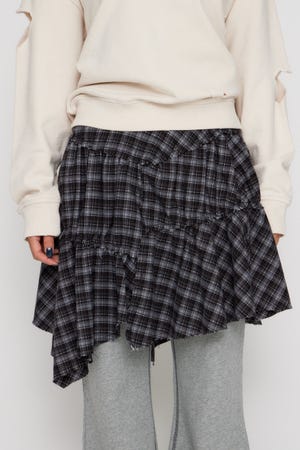 FRILL CHECK スカート