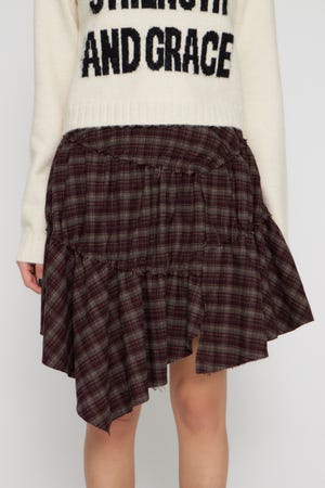 FRILL CHECK スカート