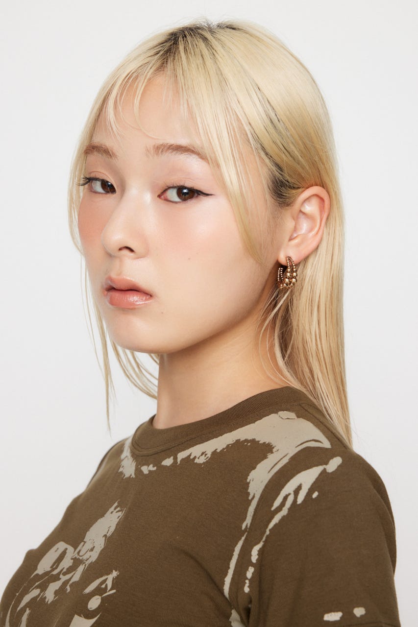 MANY BALL ピアス GLD FREE