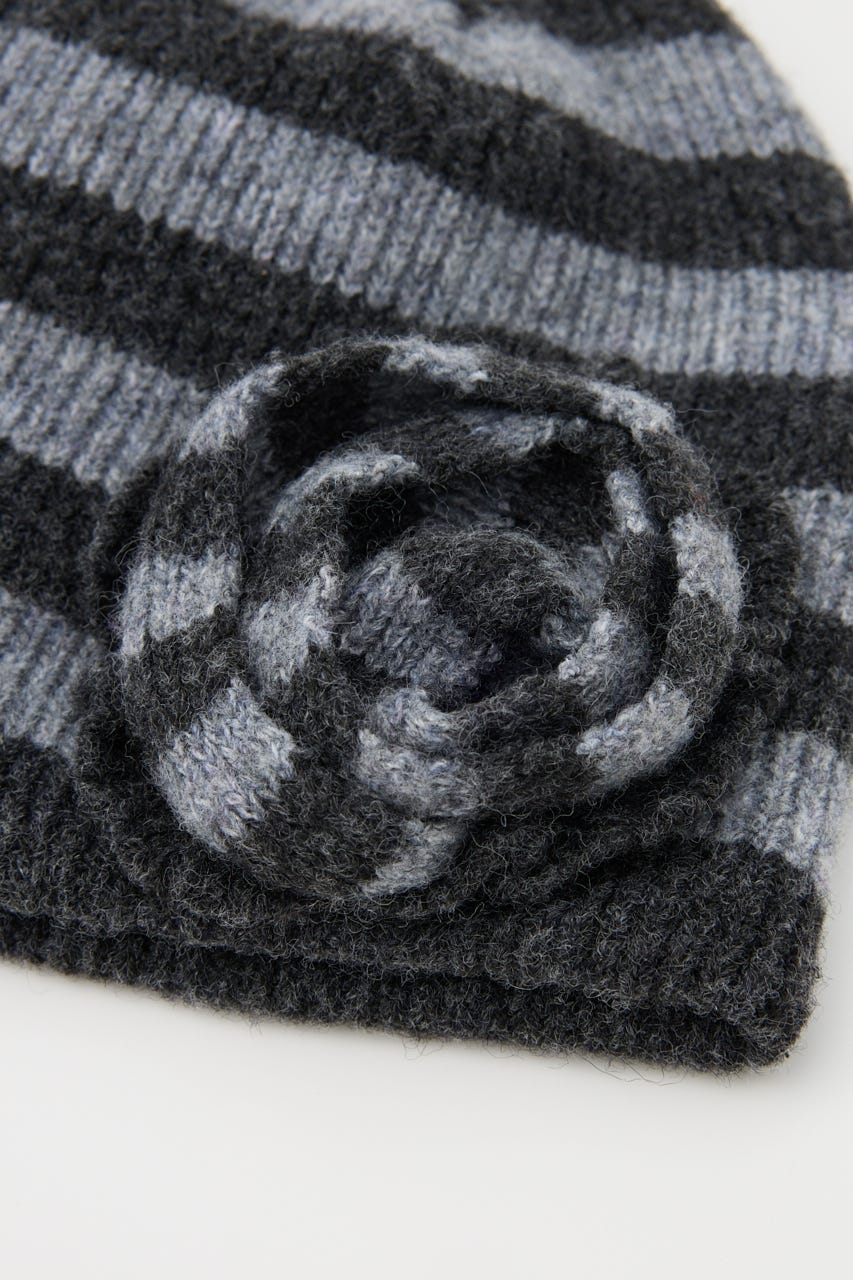 花ページ FREAK'S STORE/フラワー 刺繍 クルーネック ニット カーディガン