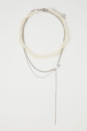 VARIOUS CHAIN 2PIECE ネックレス