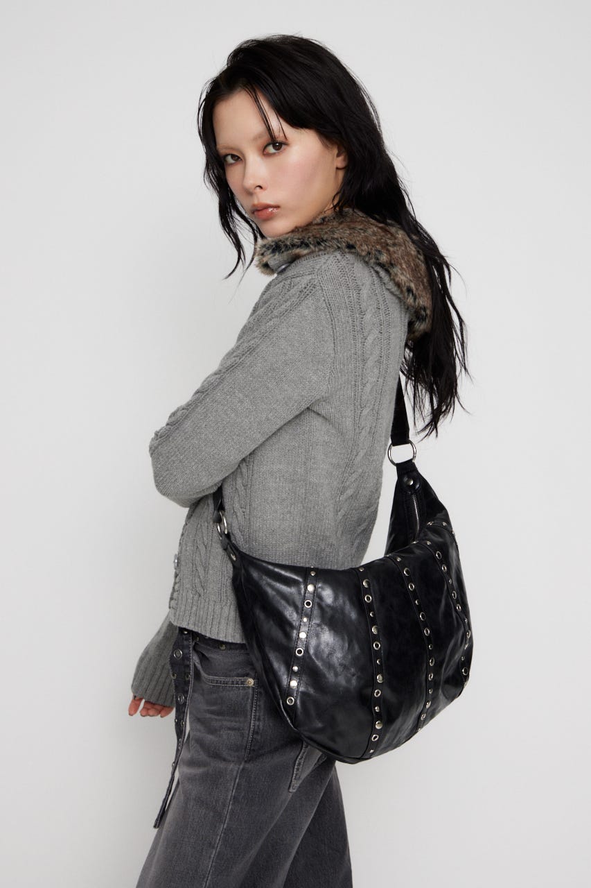 LINE METAL バッグ BLK FREE