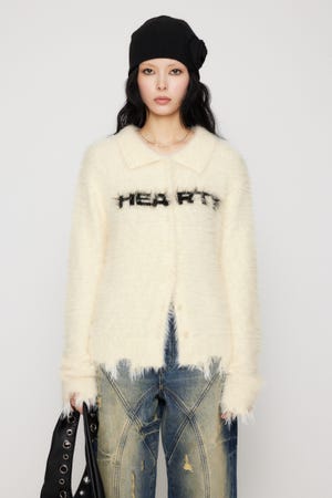 CRASH POINT SHAGGY ニット