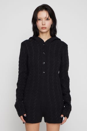 HOODIE CABLE ロンパース