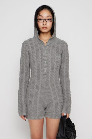 HOODIE CABLE ロンパース