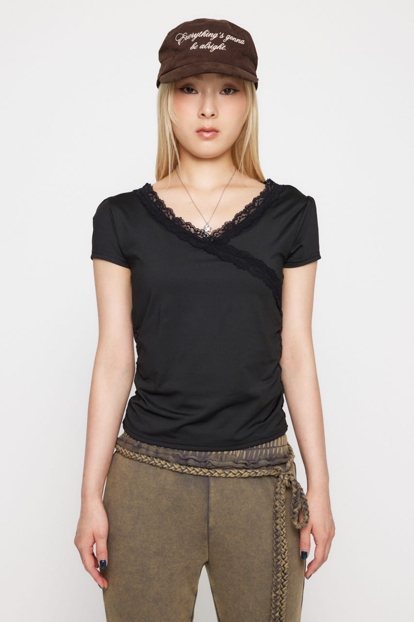 LAGUA GEM | EDGE LACE COMPACT トップス (Tシャツ・カットソー