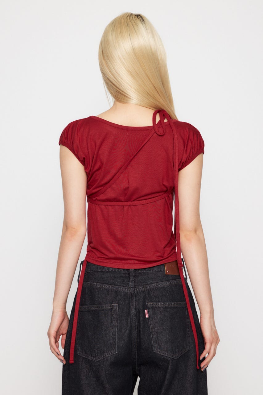 LAGUA GEM | RIBBON DROP トップス (Tシャツ・カットソー(半袖