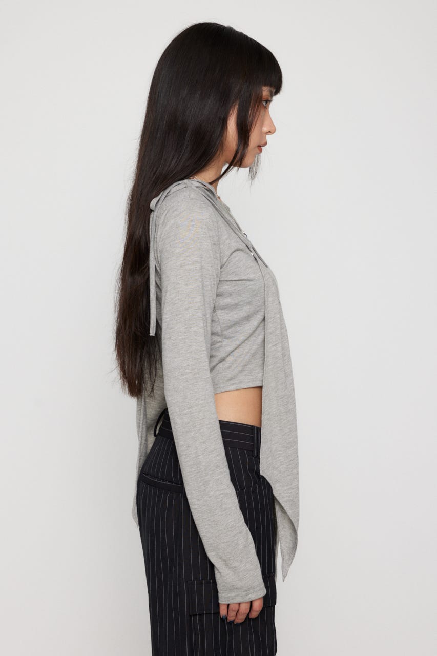 HEM POINT RING BUTTON トップス T.GRY FREE