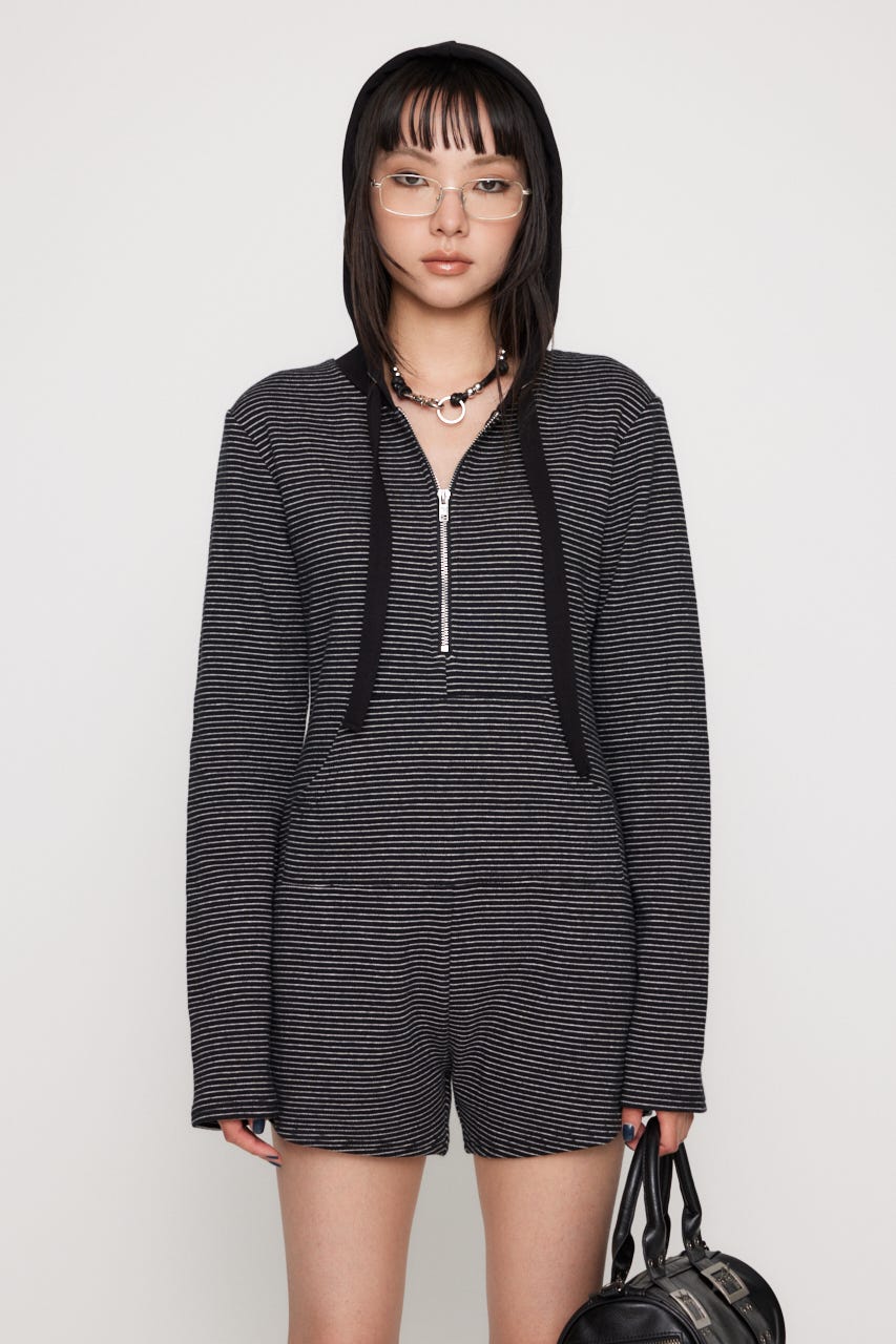 LAGUA GEM | BORDER HOODIE ロンパース (オールインワン ) |SHEL