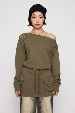 CRASH POINT スウェットワンピース