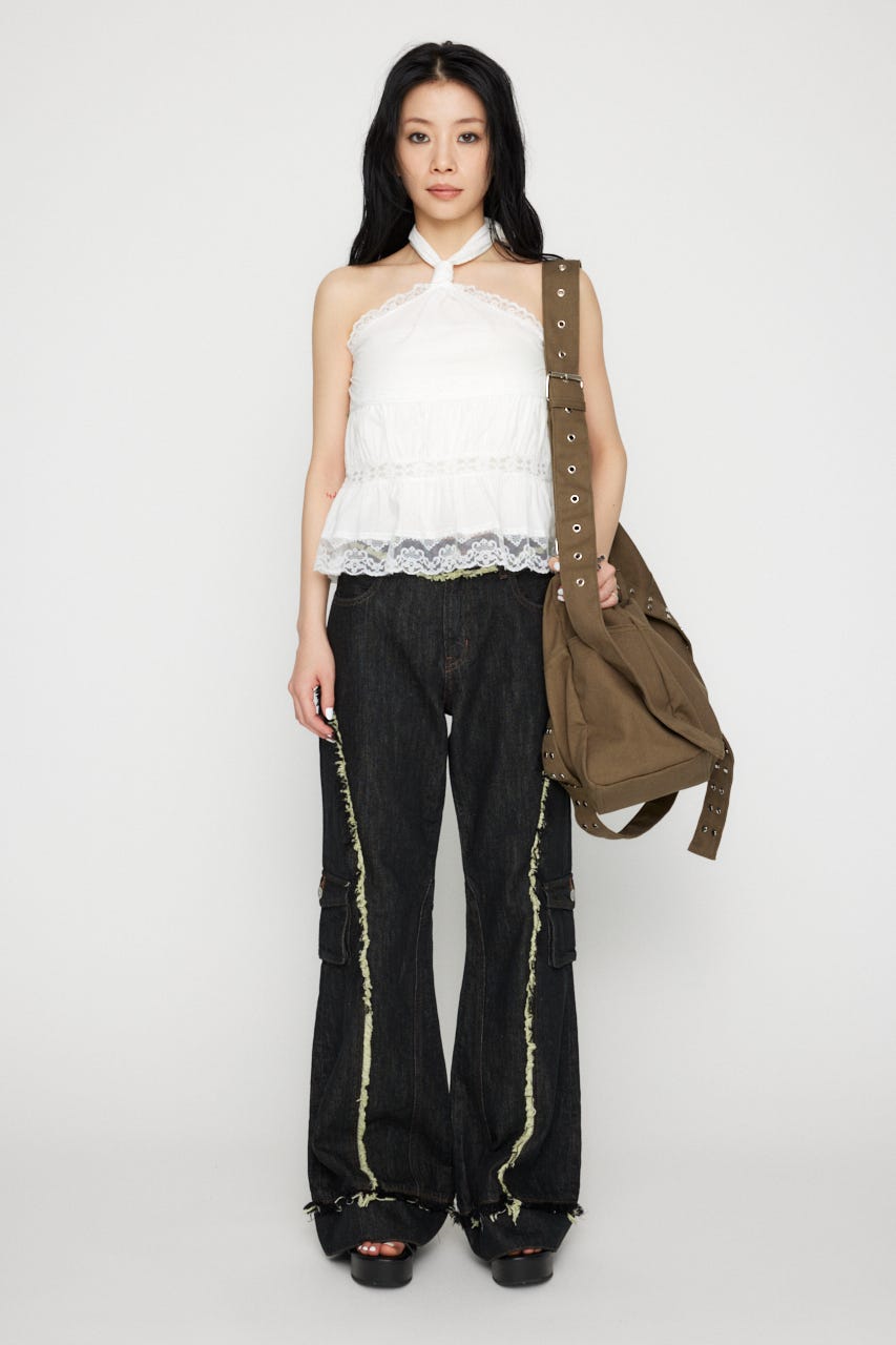 FRINGE LINE FLARE デニム LAGUA GEM | FRINGE LINE FLARE デニム (フレア ) |SHEL'TTER