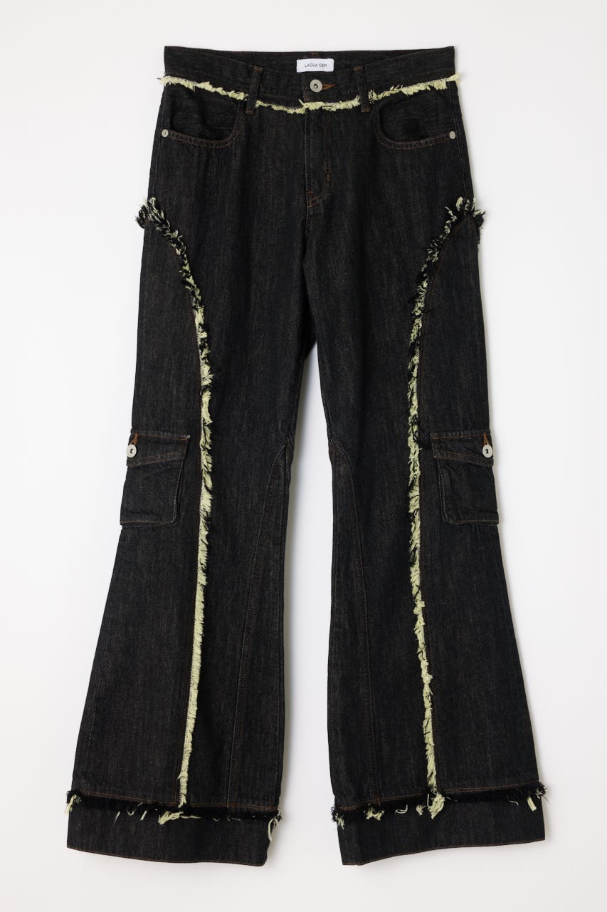FRINGE LINE FLARE デニム LAGUA GEM | FRINGE LINE FLARE デニム (フレア ) |SHEL'TTER