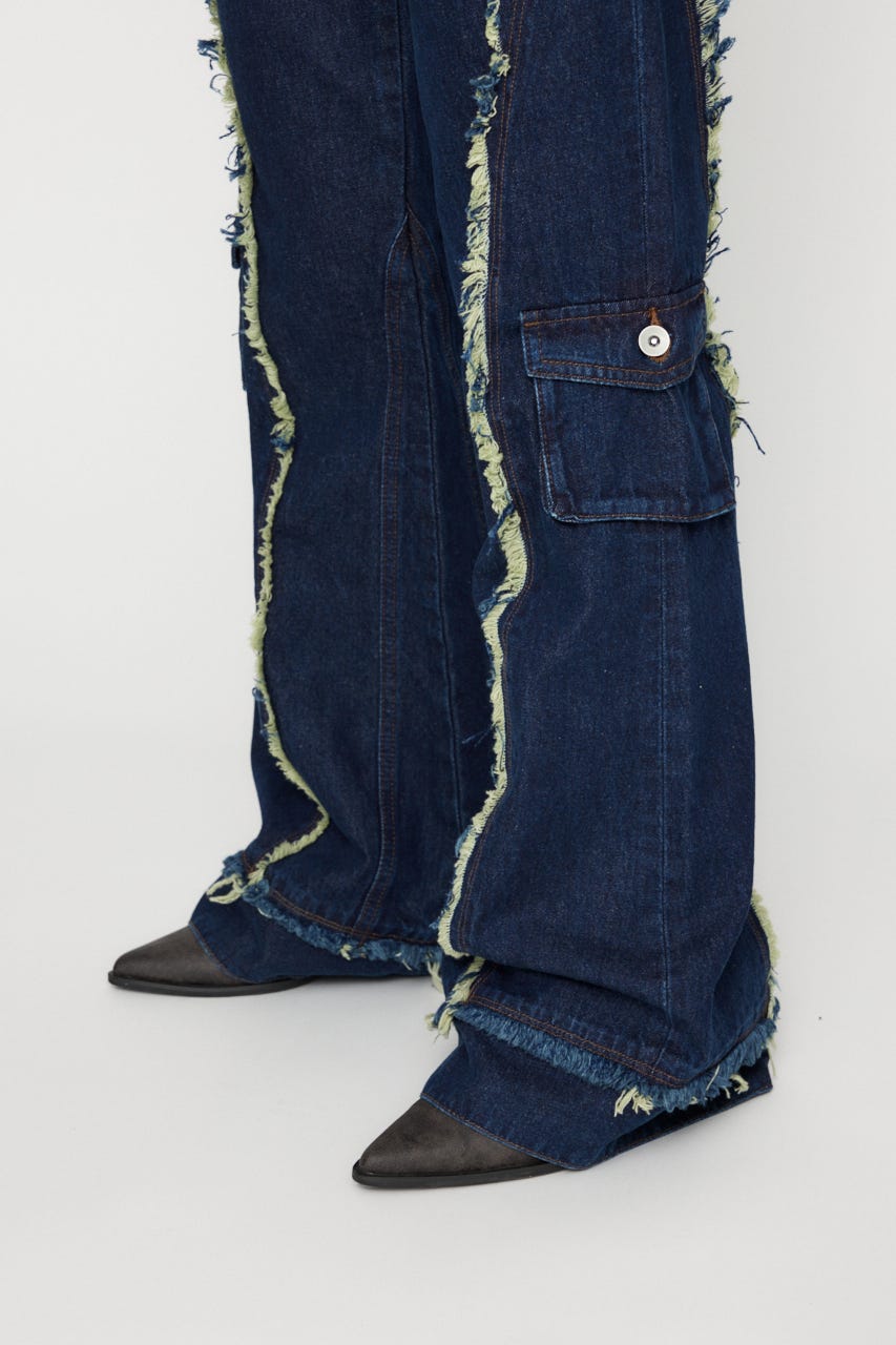 FRINGE LINE FLARE デニム LAGUA GEM | FRINGE LINE FLARE デニム (フレア ) |SHEL'TTER
