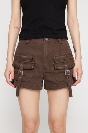 レア【完売】LAGUA GEM RIB KNIT ショートパンツ Sサイズ LAGUA GEM | RIB KNIT ショートパンツ (ショートパンツ ) |SHEL