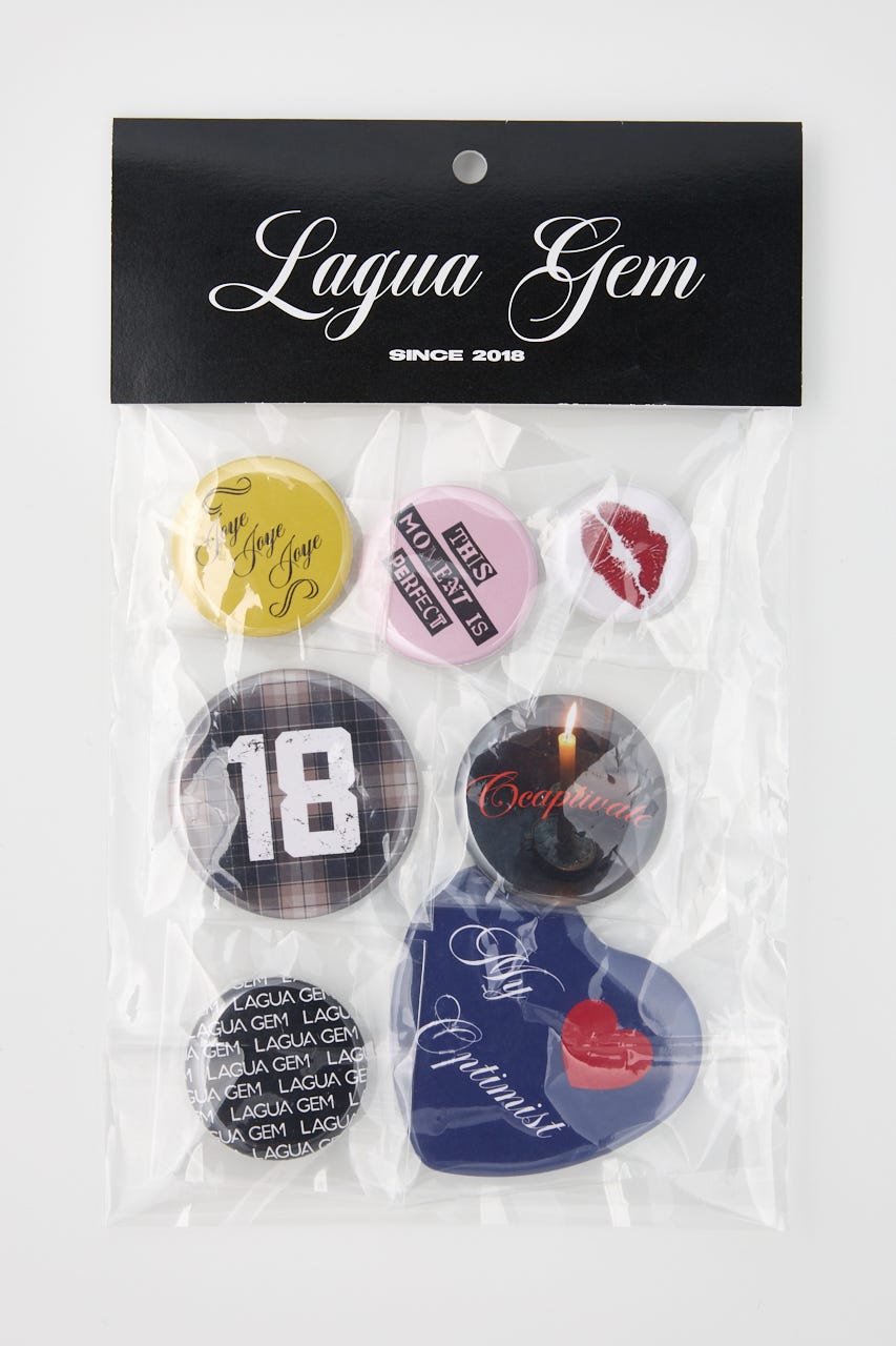 LAGUA GEM | CAN BADGE 7 PIECES SET (その他ファッション雑貨