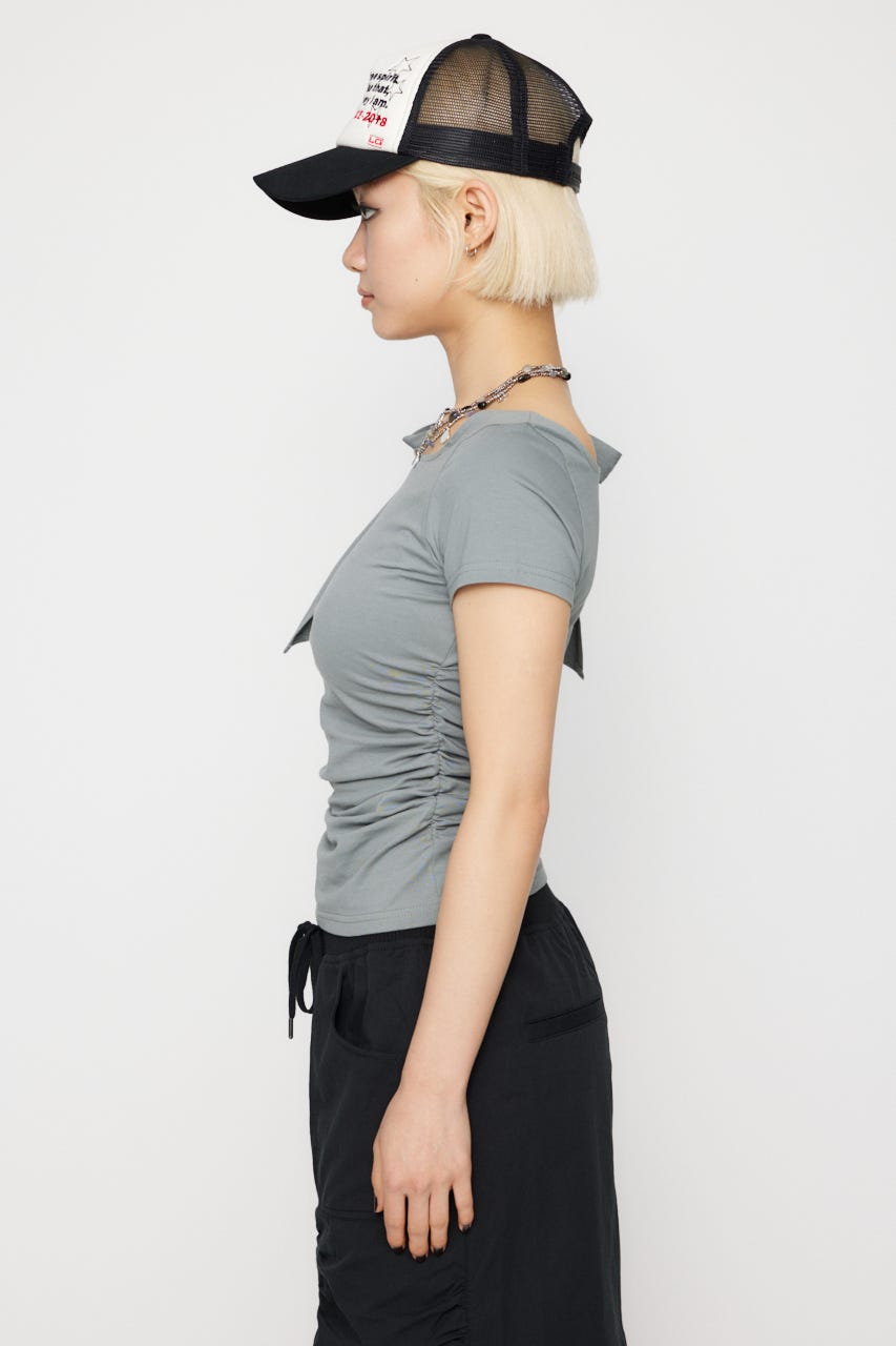 LAGUA GEM | HALF RIBON CUT トップス (Tシャツ・カットソー