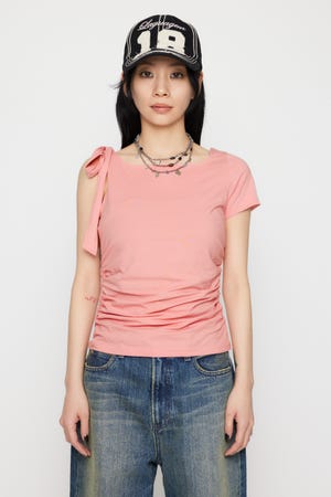 LAGUA GEM | HALF RIBON CUT トップス (Tシャツ・カットソー