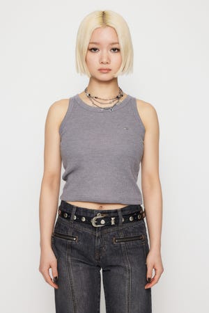 『 LAGUA GEM』 セットアップ LAGUA GEM | METAL MOTIF WAFFLE タンクトップ (タンクトップ
