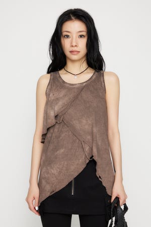 LAGUA GEM | OVERLAP CLASH トップス (タンクトップ ) |SHEL