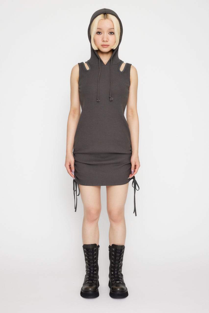 新品　igusaイグサ193 Chakra hoodie dress ミニワンピ ワンピース 193 Chakra hoodie dress 193 Chakra hoodie dress