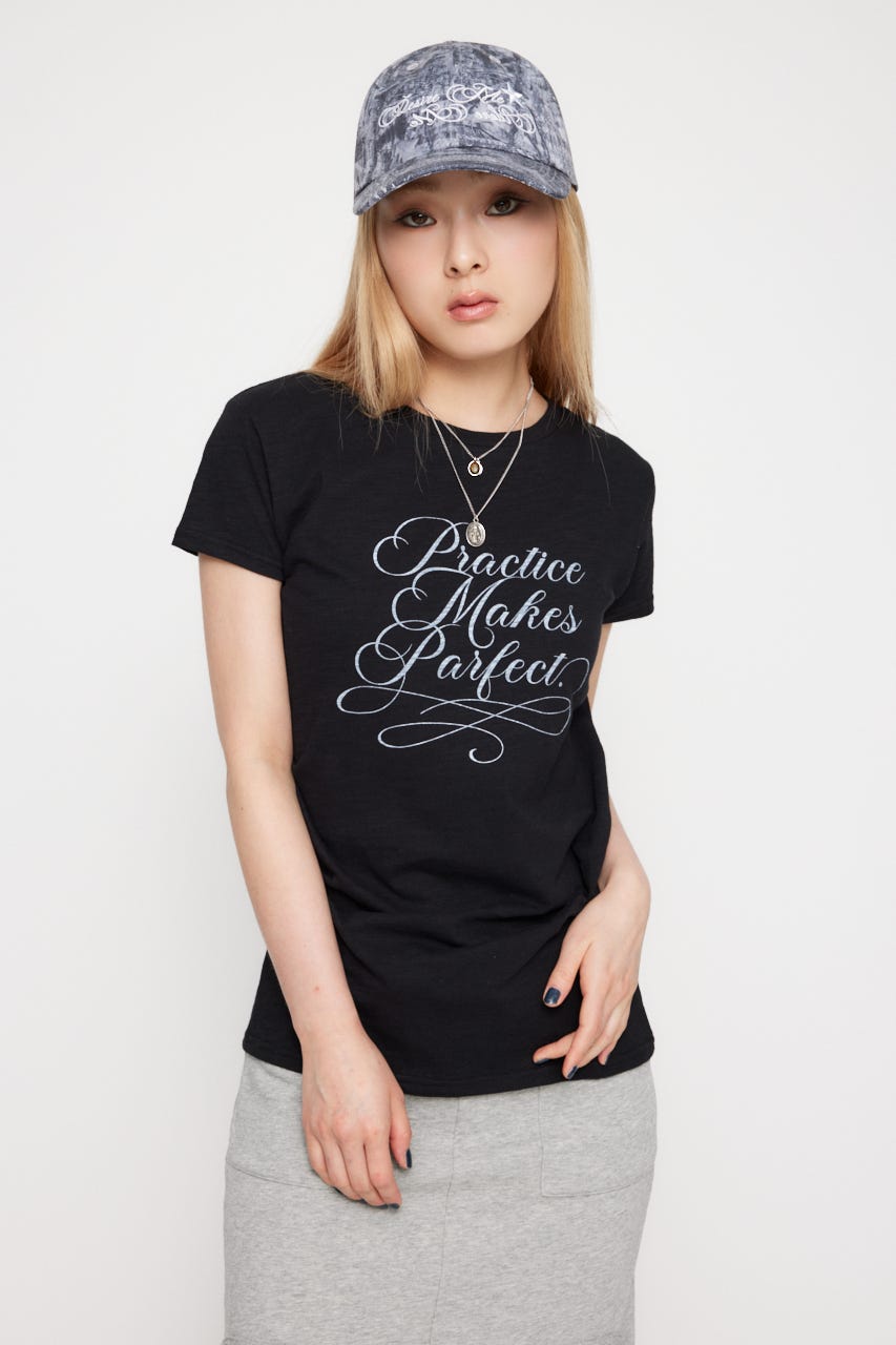 天 LAGUA GEM | MESSAGE SLAB チュニック (Tシャツ・カットソー