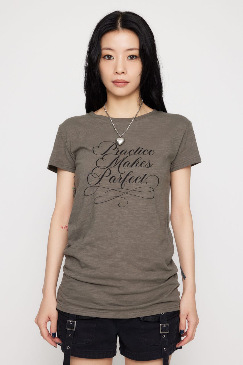 天 LAGUA GEM | MESSAGE SLAB チュニック (Tシャツ・カットソー