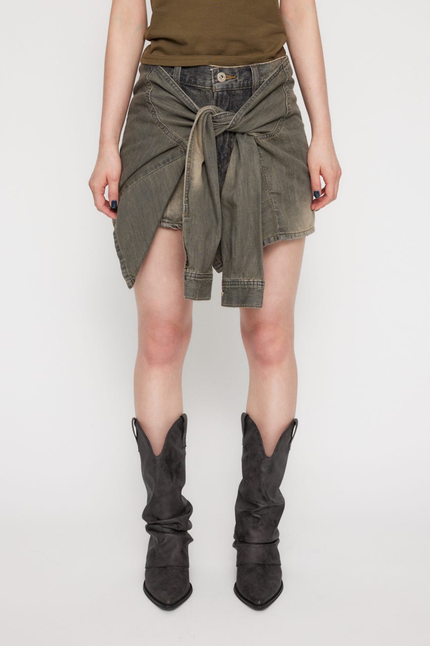 LAGUA GEM | RIB KNIT ショートパンツ (ショートパンツ ) |SHEL